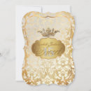Search for ivory damask invitations Vintage