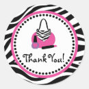 Search for pink zebra birthday party stickers Girly