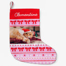 Search for knit christmas stockings Pink