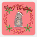 Search for cute hippo stickers Xmas