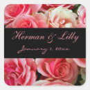 Search for rose bouquet stickers Bride and groom