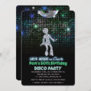 Search for retro surprise birthday invitations Disco party