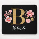 Search for b monogram mousepads Initial