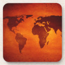 Search for world map coasters Earth
