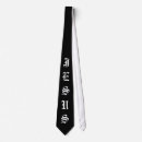 Search for black letters ties Men