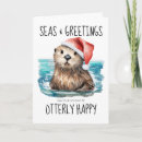 Search for sea otter christmas cards Santa