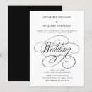 Search for traditional church wedding invitations Black and white