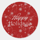 Search for red with white snowflakes stickers Seasonal