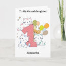Search for 1st for granddaughter birthday cards Girly