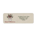 Search for seasons greetings return address labels Elegant