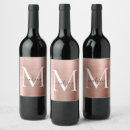 Search for champagne bottle labels Rose gold