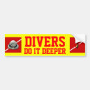 Search for scuba diver bumper stickers Water