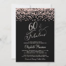 Search for 60 and fabulous sixty years invitations Black
