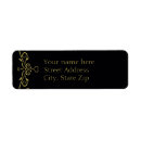 Search for card suits return address labels Black