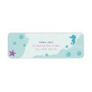 Search for sea creature return address labels Mermaid