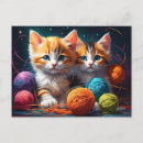 Search for balls of yarn postcards Colourful