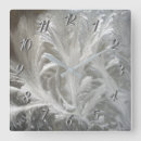 Search for white feather clocks Grey