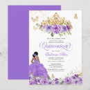 Search for watercolor flowers invitations Purple