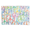 Search for peace pillowcases Blue