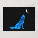 Search for the blue wolf postcards Moon