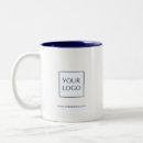 Search for rectangular mugs Business logo