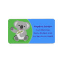 Search for koala bear return address labels Cartoon
