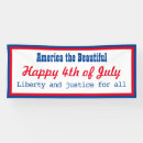 Search for red white and blue banners 4th of july