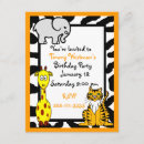 Search for wildlife birthday invitations Fun