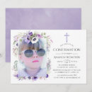 Search for violet floral invitations Modern