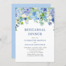 Search for blue hydrangea rehearsal dinner invitations Vintage