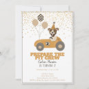 Search for boy second birthday invitations Race car