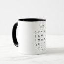Search for latin mugs Black and white