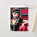 Search for waitress postcards Ai generated