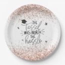 Search for pink graduation plates Glitter