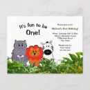 Search for fun 1st birthday invitations Animal