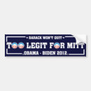 Search for president mitt bumper stickers Political