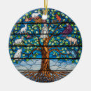 Search for stained glass pattern christmas tree decorations Mosaic