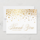 Search for confetti thank you cards Gold foil