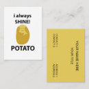 Search for potato business cards Restaurant