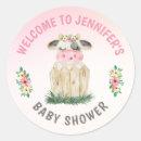 Search for cute pink cow stickers Baby shower