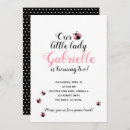 Search for ladybug birthday invitations Pink