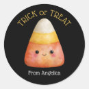 Search for cute candy corn stickers Trick or treat