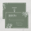 Search for classic wedding rsvp cards Sage green