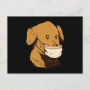Search for face mask postcards Dog