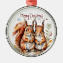 Search for squirrel christmas tree decorations Watercolor