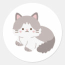 Search for grey and white cat stickers Pet