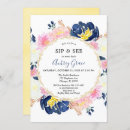 Search for pink gold navy invitations Gender neutral