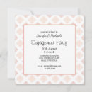 Search for damask engagement party invitations Pink