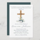 Search for white flowers christening invitations Greenery
