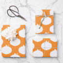 Search for orange white pattern gift wrap Thanksgiving